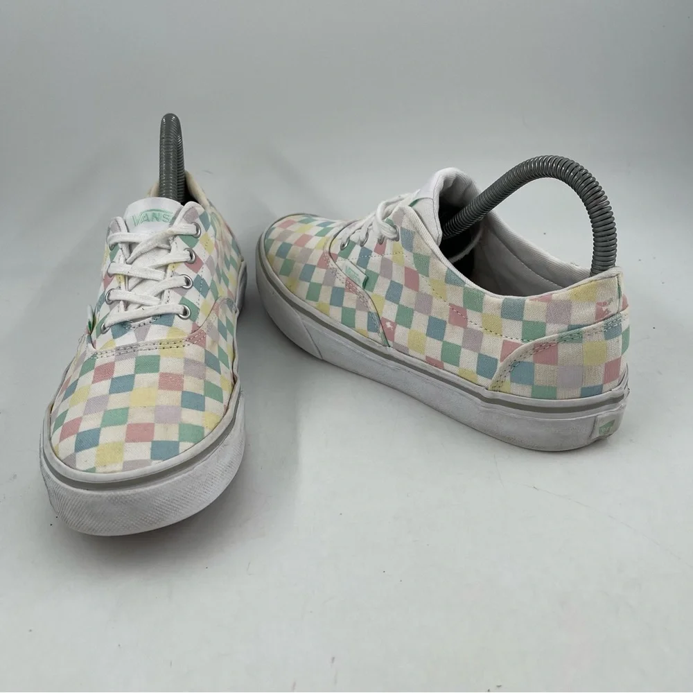 👞 Vans Doheny Checkered Canvas Lace-up Shoes Sneakers - Size 7 (Kids Size 5.5)